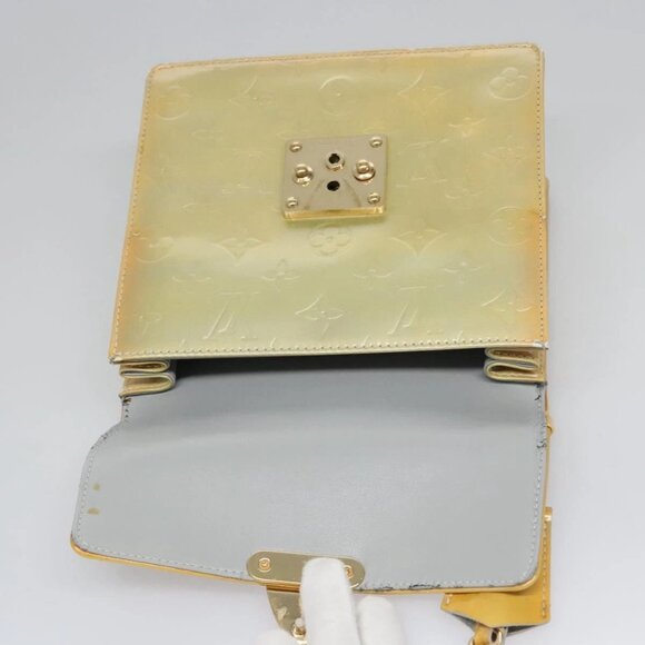 LOUIS VUITTON Monogram Vernis Spring Street Hand Bag Gris M91029 LV Auth EC572 - Picture 10 of 16